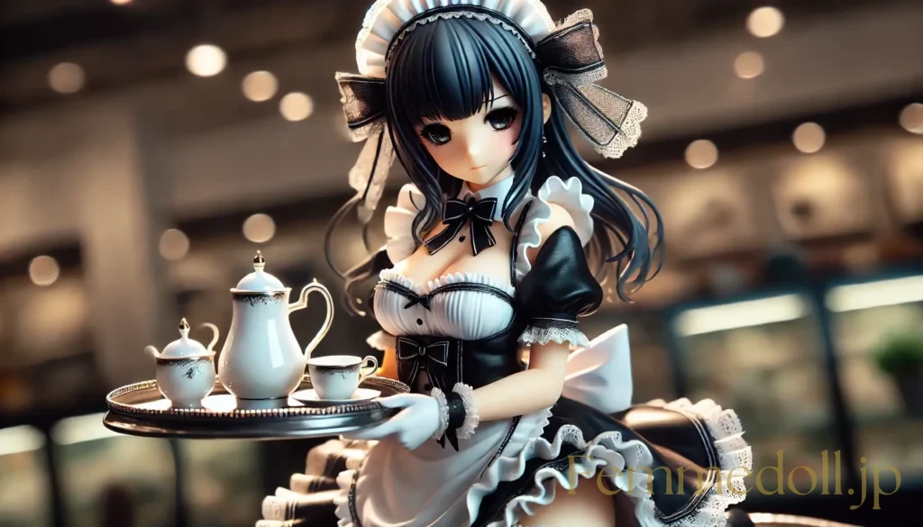 メイド美少女フィギュア風のAIイラスト 1枚目