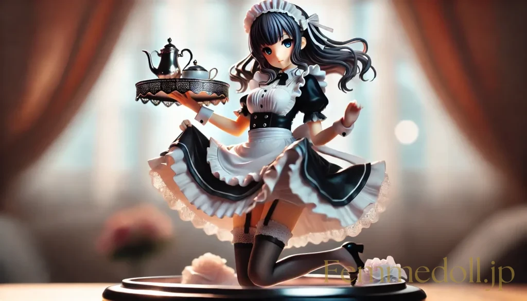 メイド美少女フィギュア風のAIイラスト 15枚目