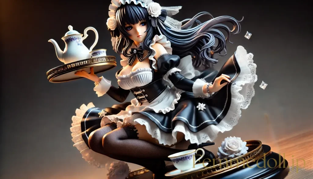 メイド美少女フィギュア風のAIイラスト 14枚目