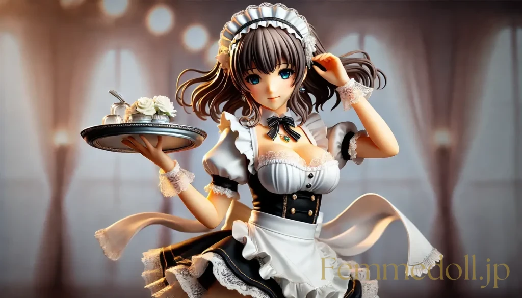 メイド美少女フィギュア風のAIイラスト 17枚目