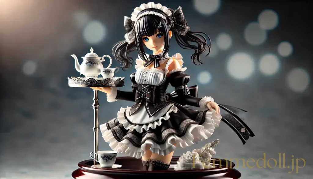 メイド美少女フィギュア風のAIイラスト 4枚目