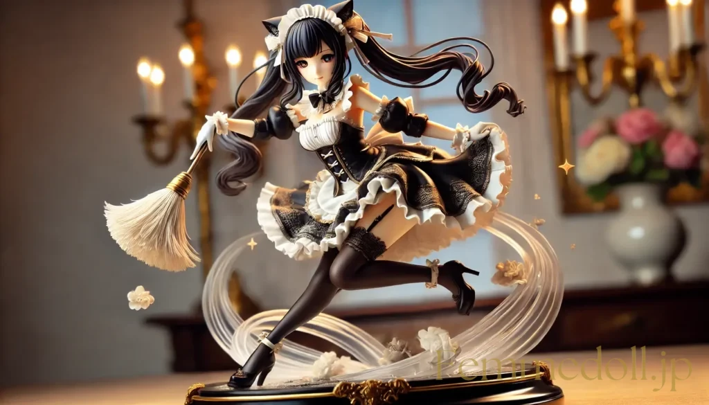 メイド美少女フィギュア風のAIイラスト 12枚目