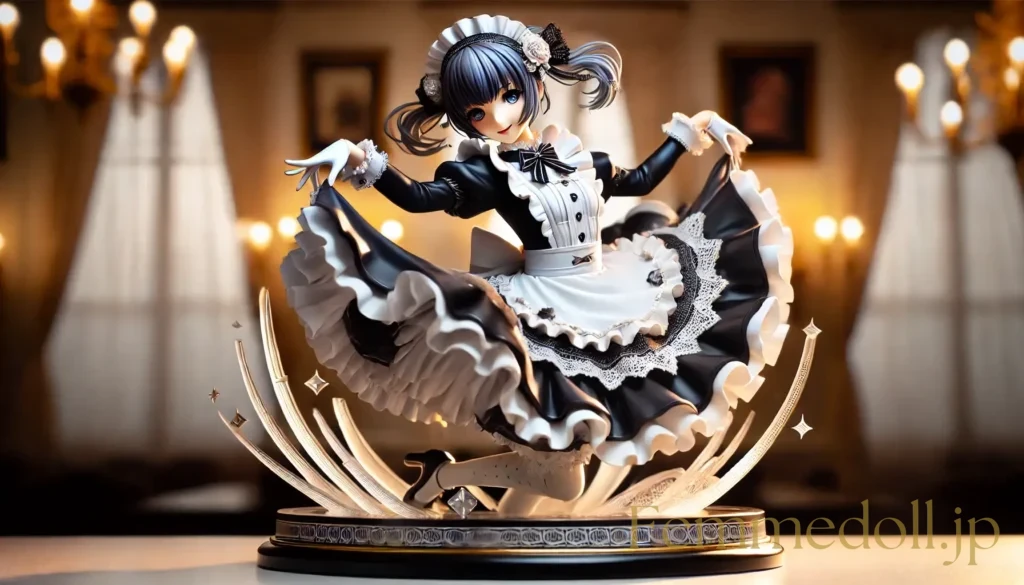 メイド美少女フィギュア風のAIイラスト 5枚目