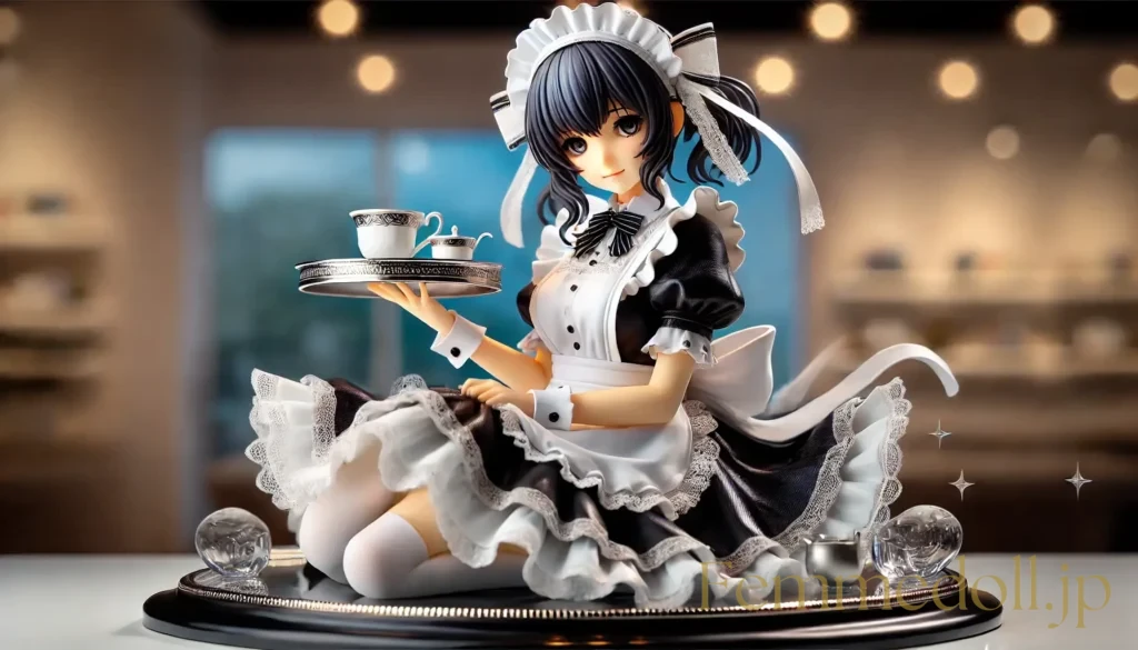 メイド美少女フィギュア風のAIイラスト 2枚目