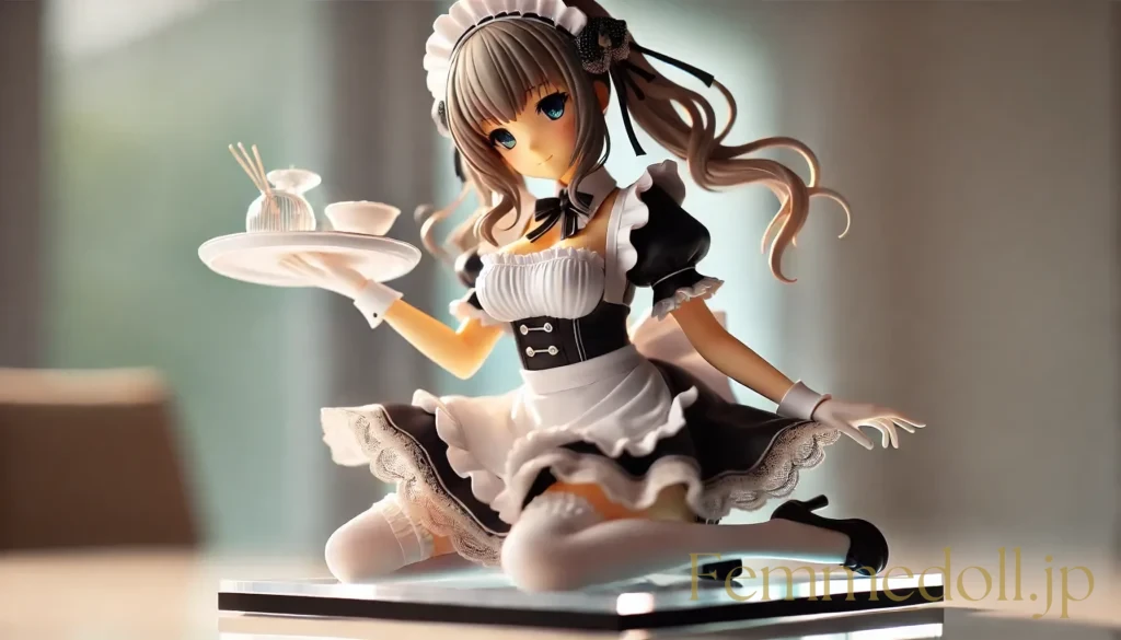 メイド美少女フィギュア風のAIイラスト 3枚目