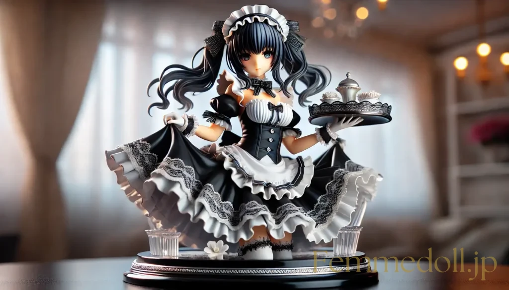 メイド美少女フィギュア風のAIイラスト 6枚目