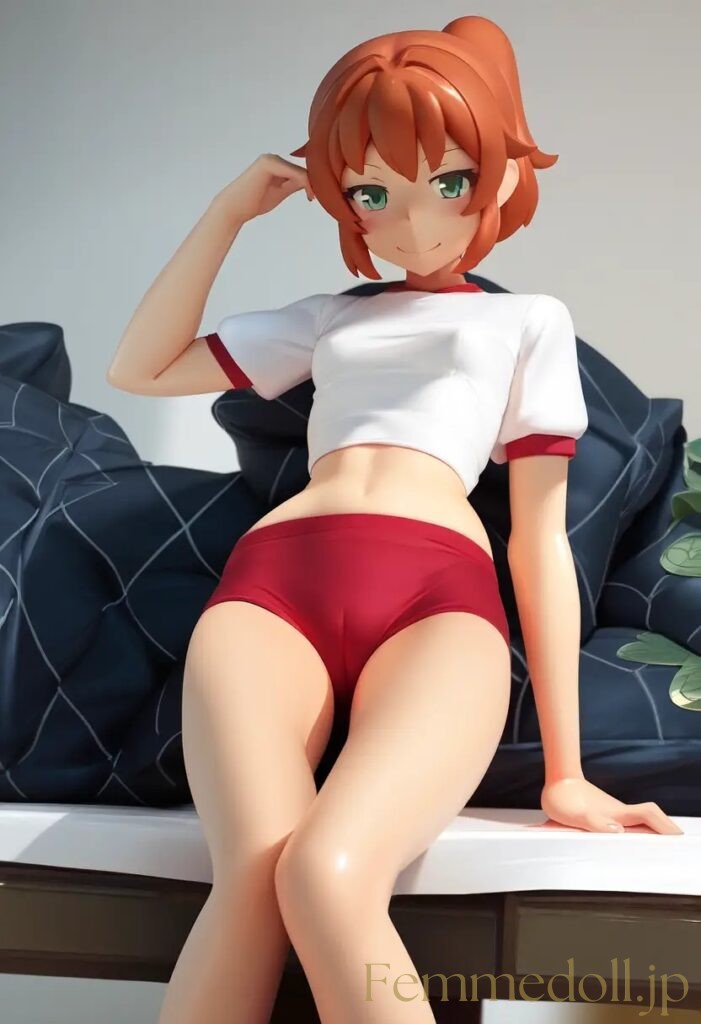 【エロ画像】　体操服姿の美少女エロフィギュア風AIイラスト 30枚目