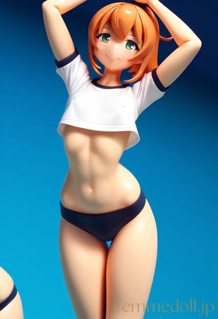 【エロ画像】　体操服姿の美少女エロフィギュア風AIイラスト 16枚目