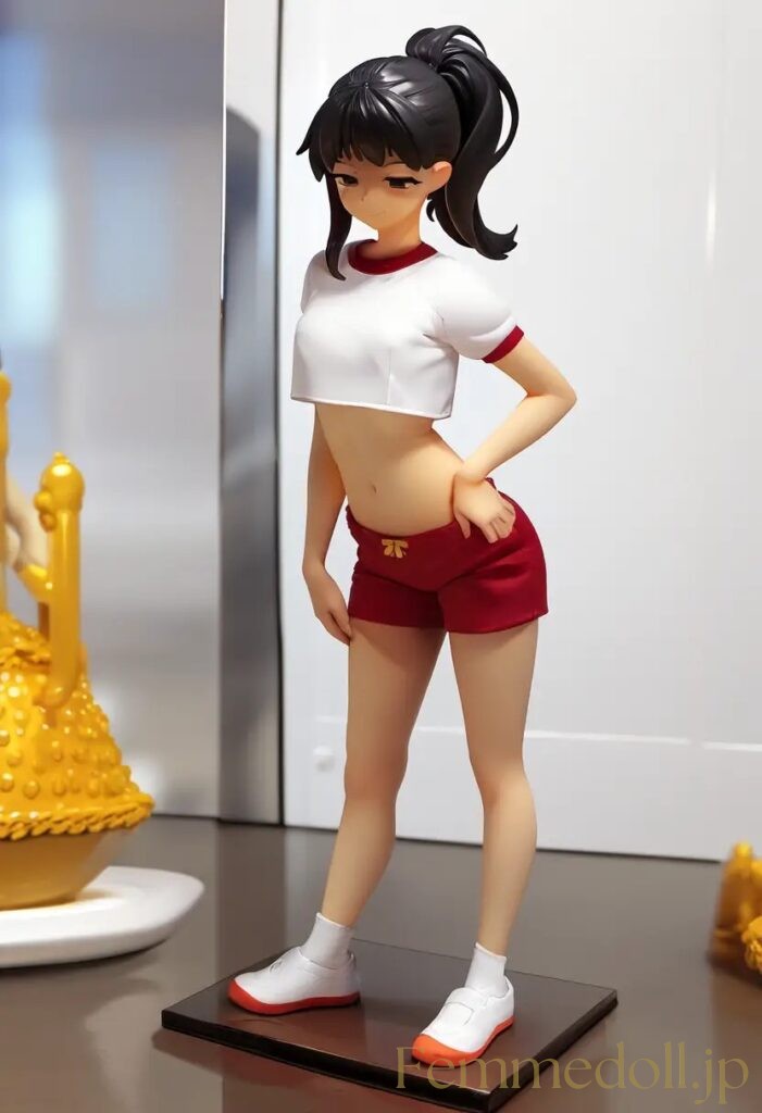 【エロ画像】　体操服姿の美少女エロフィギュア風AIイラスト 20枚目