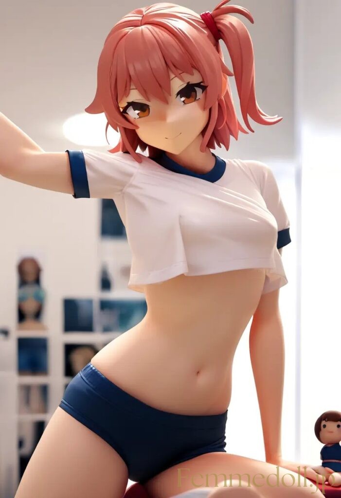 【エロ画像】　体操服姿の美少女エロフィギュア風AIイラスト 19枚目