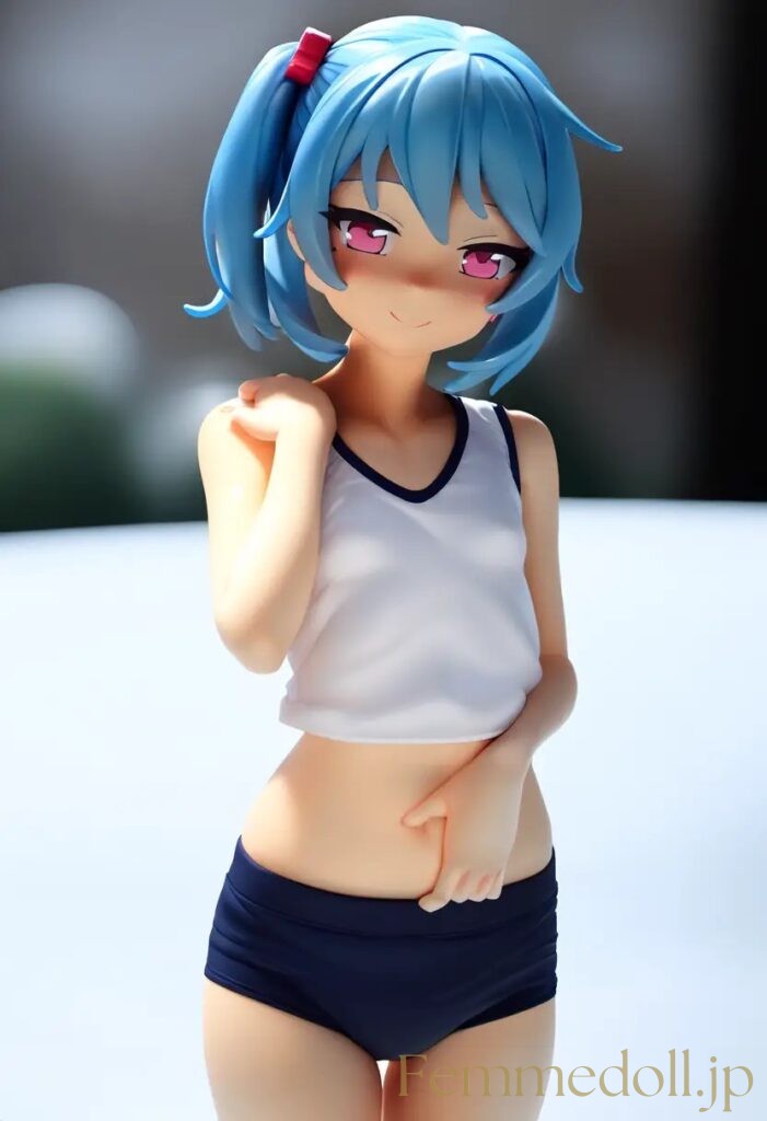 【エロ画像】　体操服姿の美少女エロフィギュア風AIイラスト 3枚目