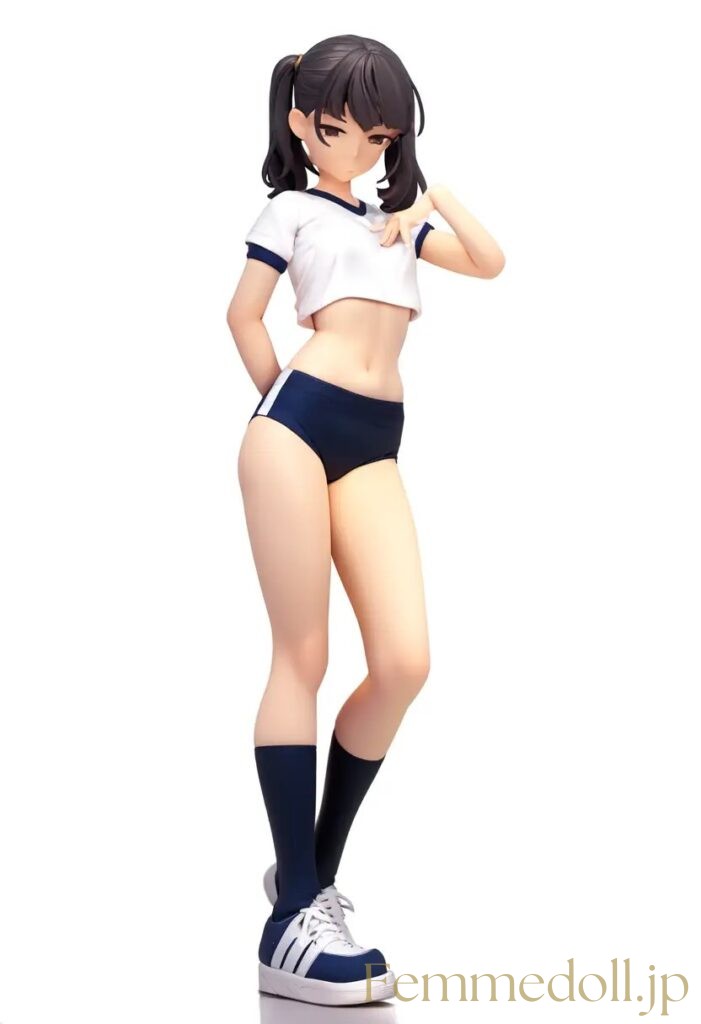 【エロ画像】　体操服姿の美少女エロフィギュア風AIイラスト 9枚目