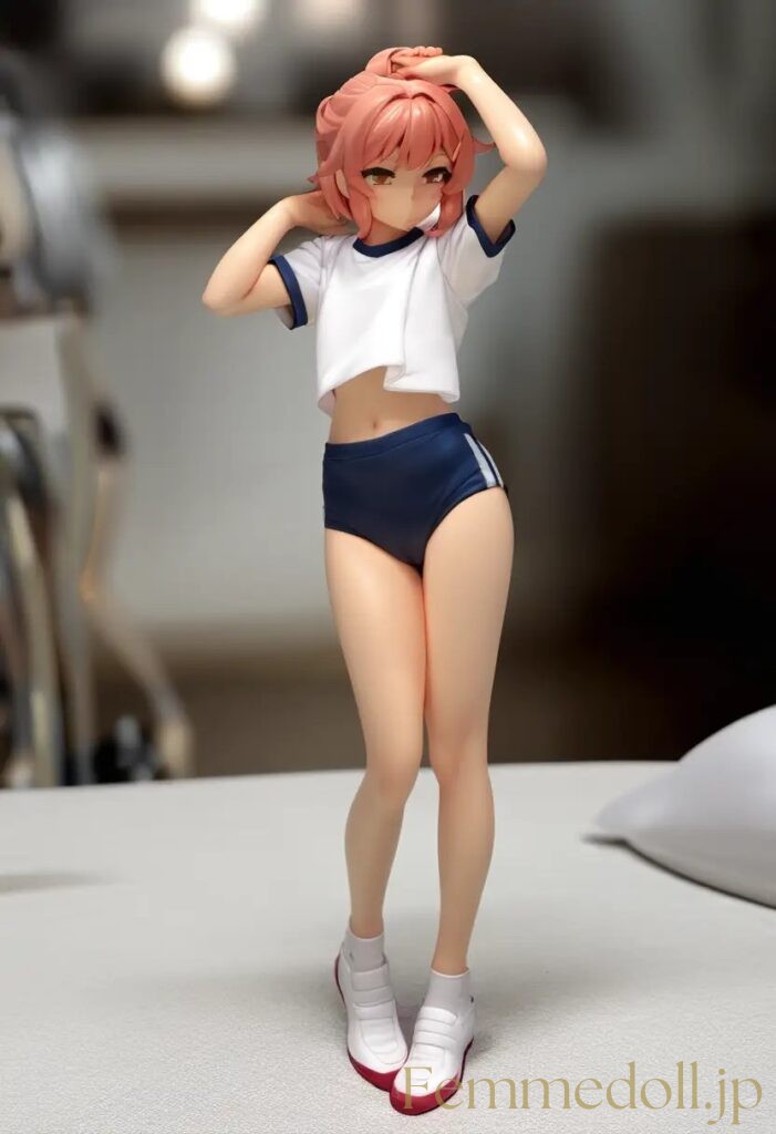 【エロ画像】　体操服姿の美少女エロフィギュア風AIイラスト 1枚目