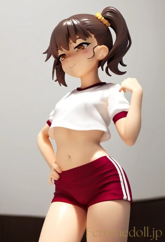 【エロ画像】　体操服姿の美少女エロフィギュア風AIイラスト 23枚目