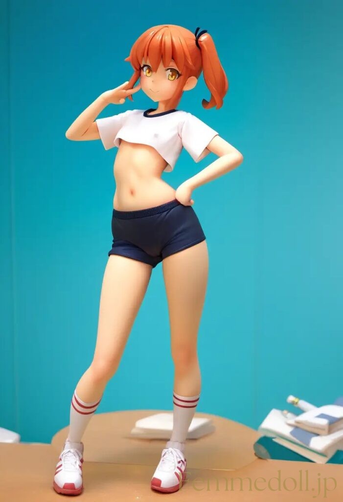 【エロ画像】　体操服姿の美少女エロフィギュア風AIイラスト 22枚目