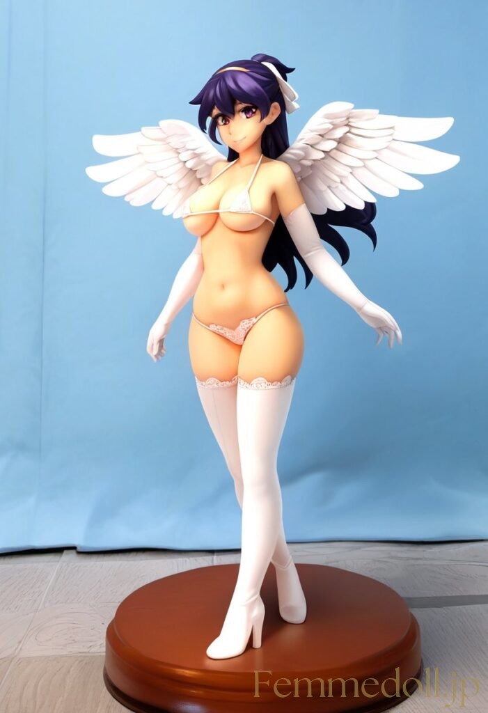 【エロ画像】　むっちりドスケベ天使のエロフィギュア風AIイラスト 8枚目