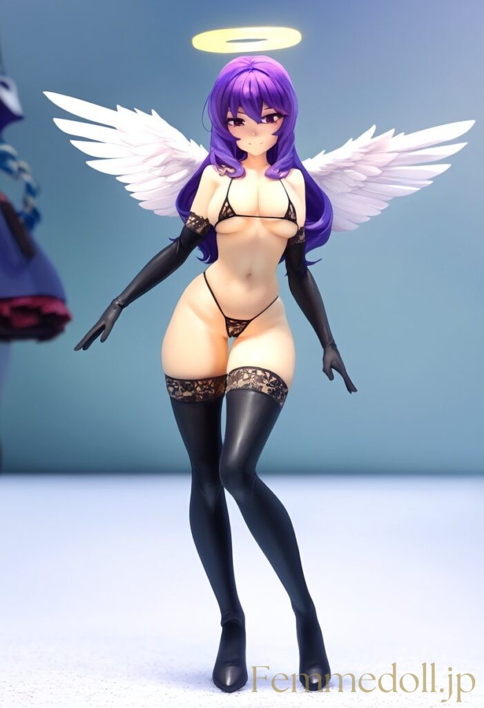 【エロ画像】　むっちりドスケベ天使のエロフィギュア風AIイラスト 7枚目