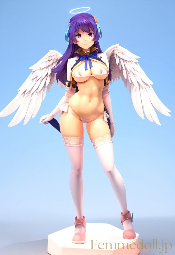 【エロ画像】　むっちりドスケベ天使のエロフィギュア風AIイラスト 5枚目