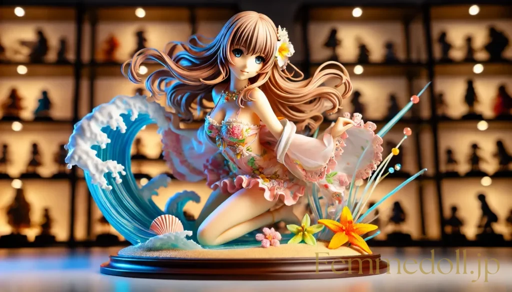 水着美少女フィギュア風のAIイラスト 4枚目