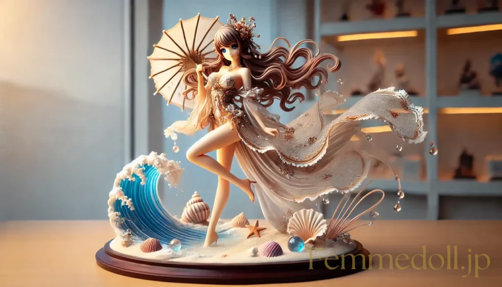 水着美少女フィギュア風のAIイラスト 9枚目