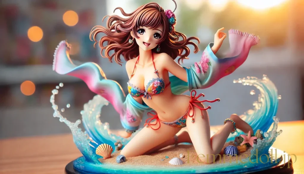 水着美少女フィギュア風のAIイラスト 3枚目