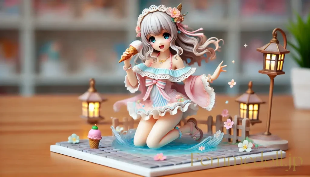 水着美少女フィギュア風のAIイラスト 7枚目