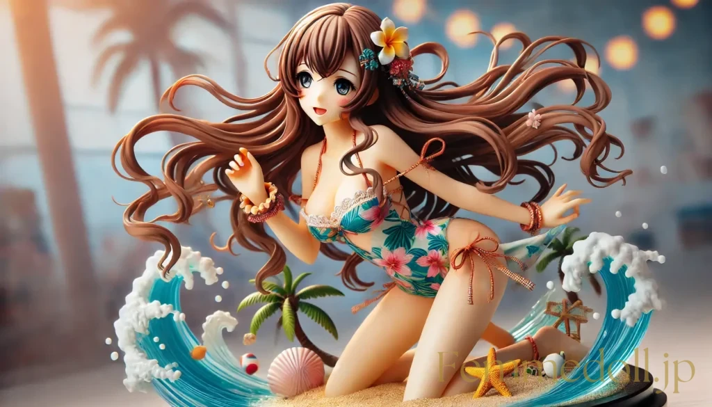 水着美少女フィギュア風のAIイラスト 2枚目