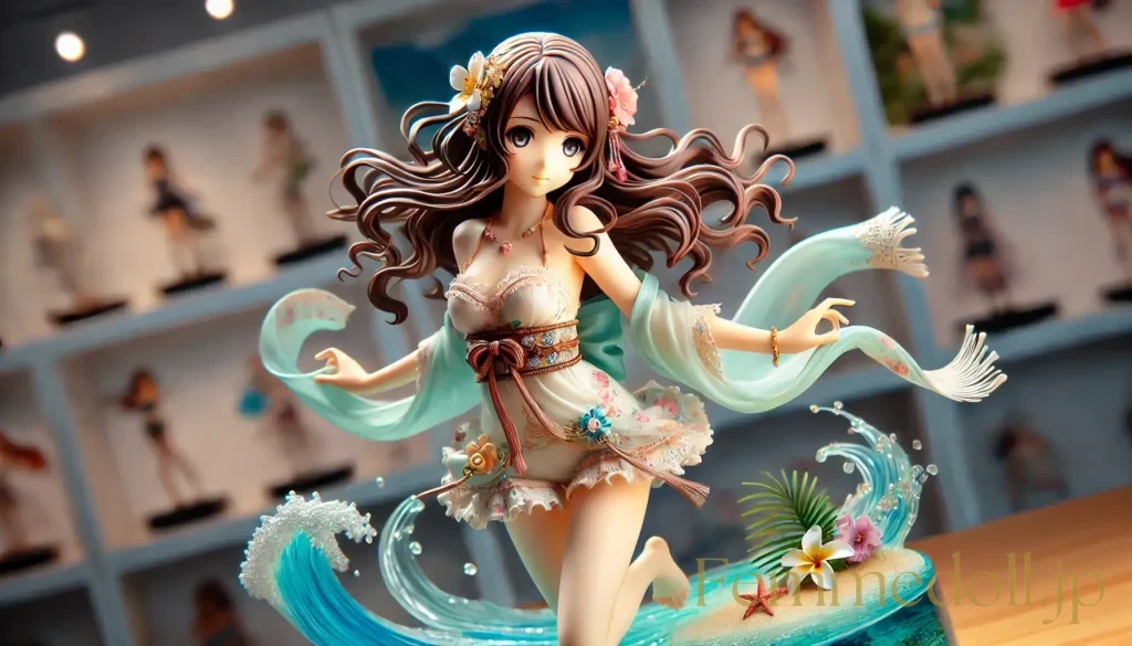 水着美少女フィギュア風のAIイラスト 6枚目