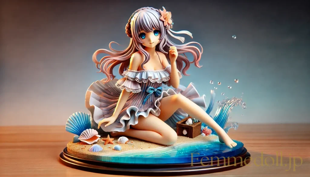 水着美少女フィギュア風のAIイラスト 8枚目