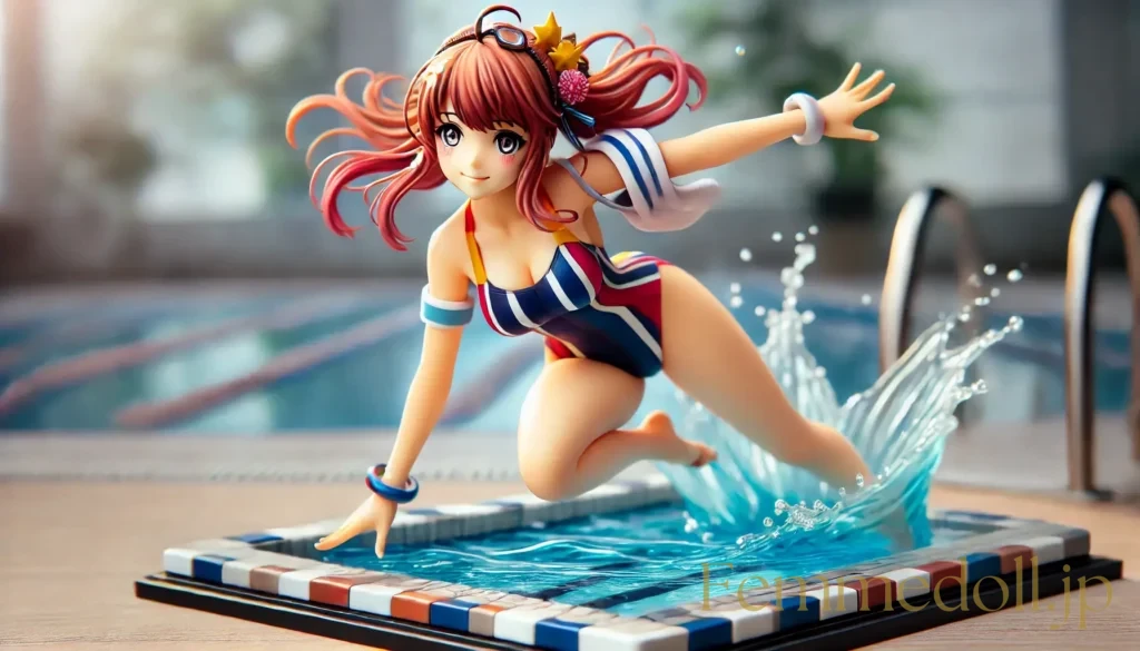 水着美少女フィギュア風のAIイラスト 1枚目