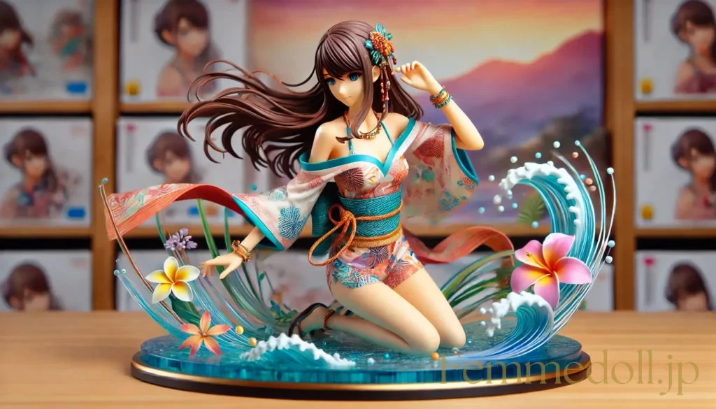 水着美少女フィギュア風のAIイラスト 12枚目