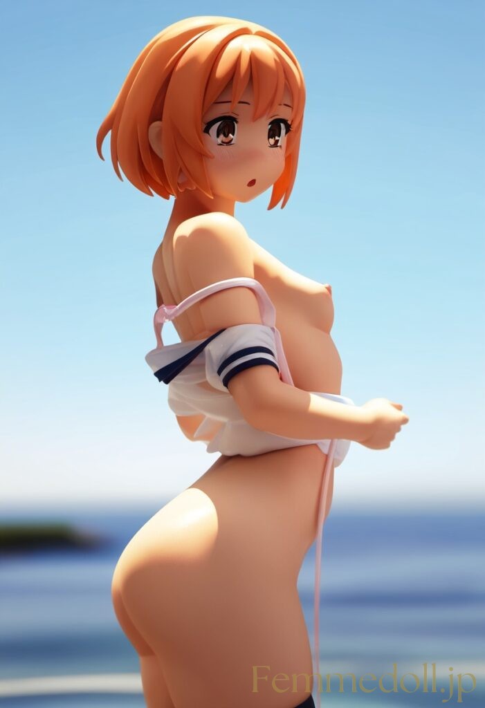 【エロ画像】　着替え中の美少女のエロフィギュア風AIイラストその２ 2枚目