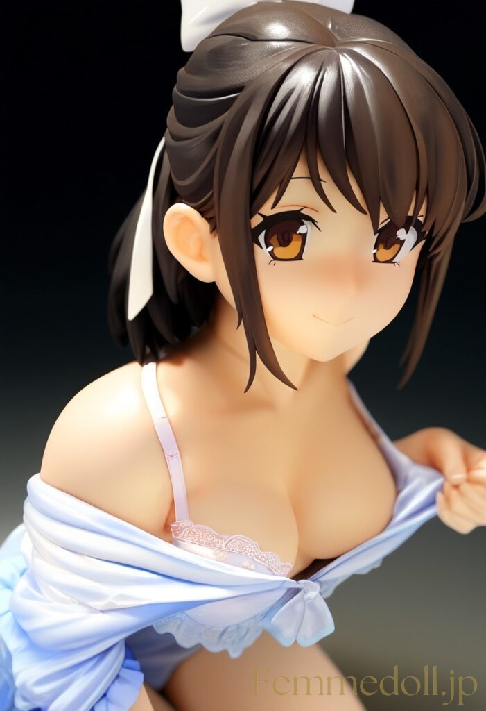 【エロ画像】　着替え中の美少女のエロフィギュア風AIイラストその２ 15枚目