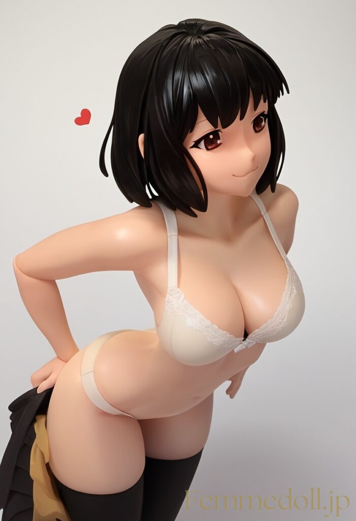 【エロ画像】　着替え中の美少女のエロフィギュア風AIイラストその3 20枚目