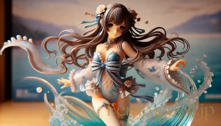 水着美少女フィギュア風のAIイラスト