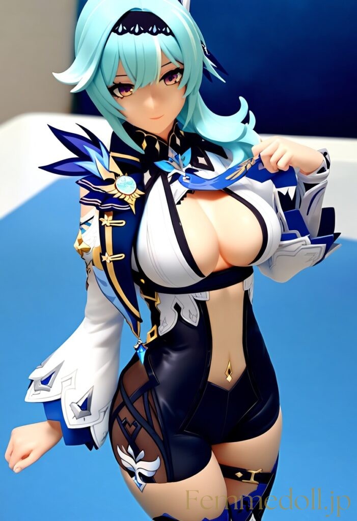 【エロ画像】原神 エウルアのフィギュア風AIイラスト 20枚目