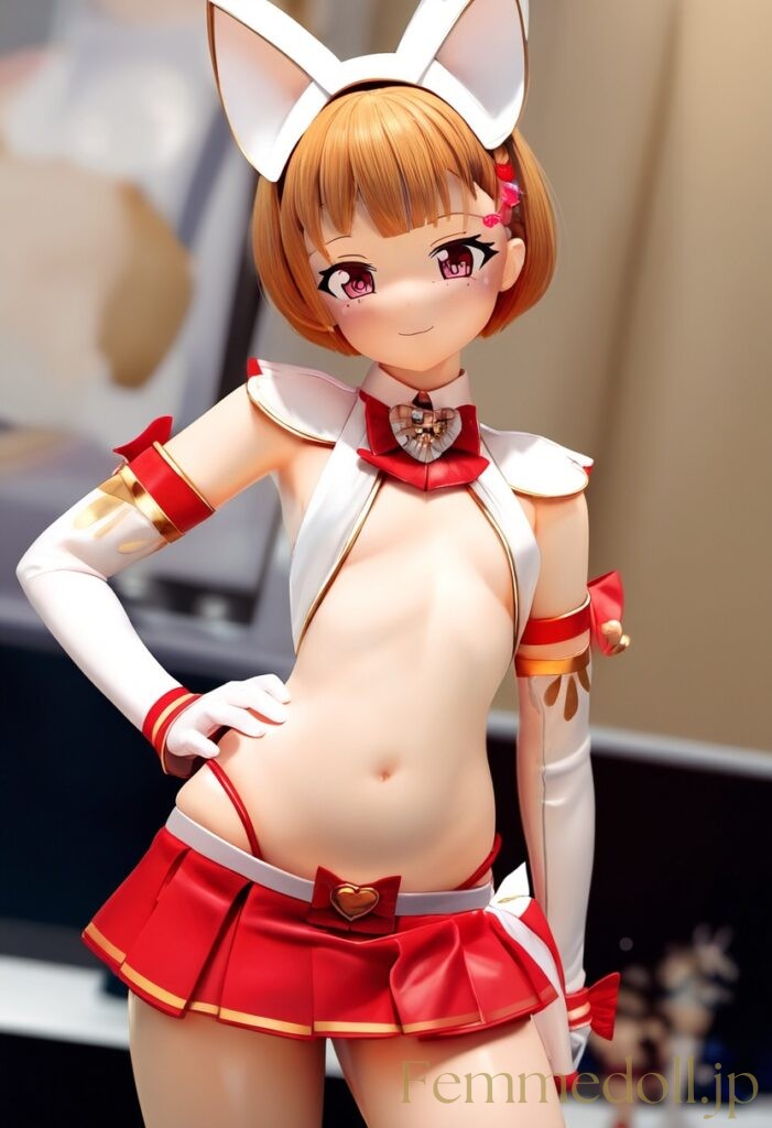 【エロ画像】肌面積が多くてスケベな服をきた女の子のフィギュア風AIイラスト5