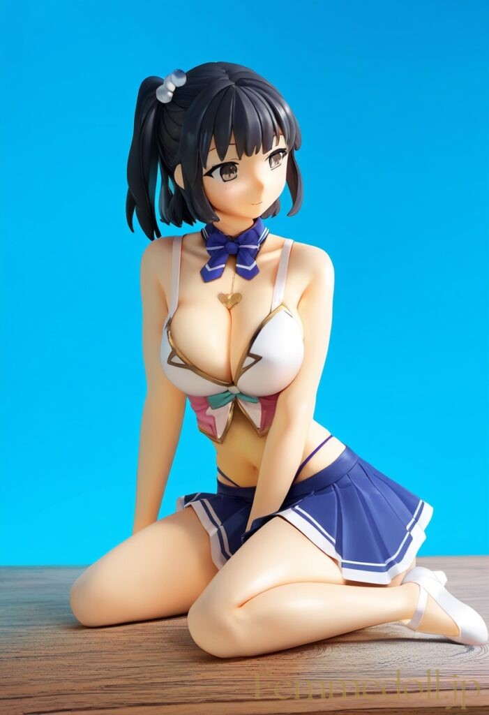 【エロ画像】肌面積が多くてスケベな服をきた女の子のフィギュア風AIイラスト5 1枚目
