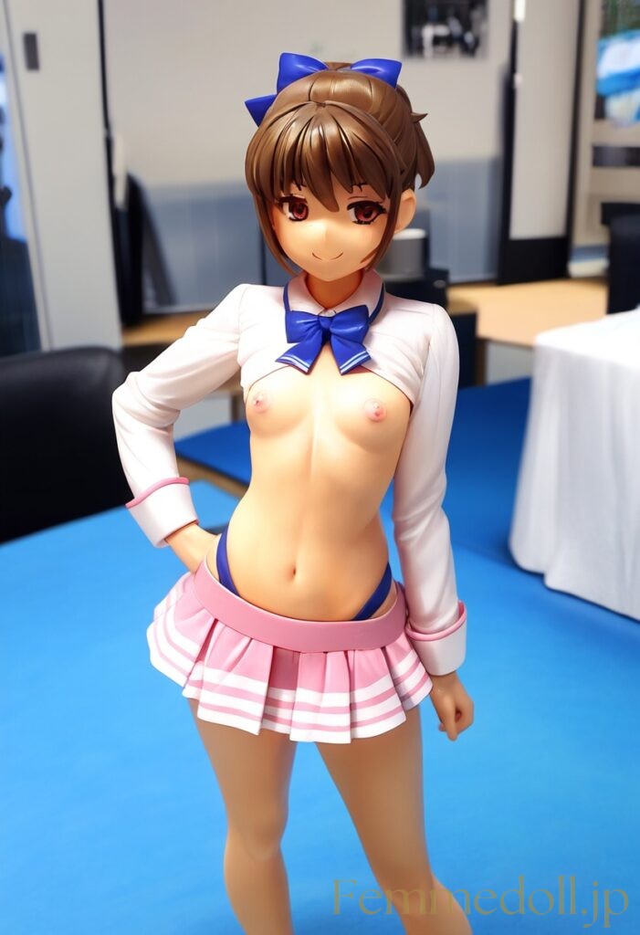 【エロ画像】肌面積が多くてスケベな服をきた女の子のフィギュア風AIイラスト1 25枚目