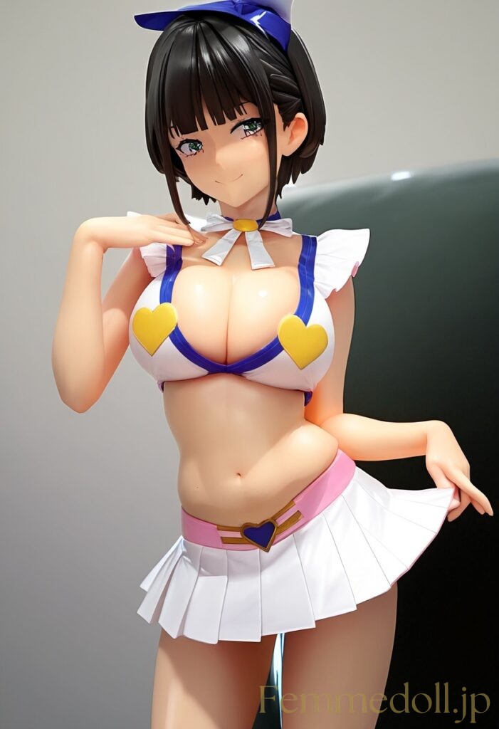 【エロ画像】肌面積が多くてスケベな服をきた女の子のフィギュア風AIイラスト2