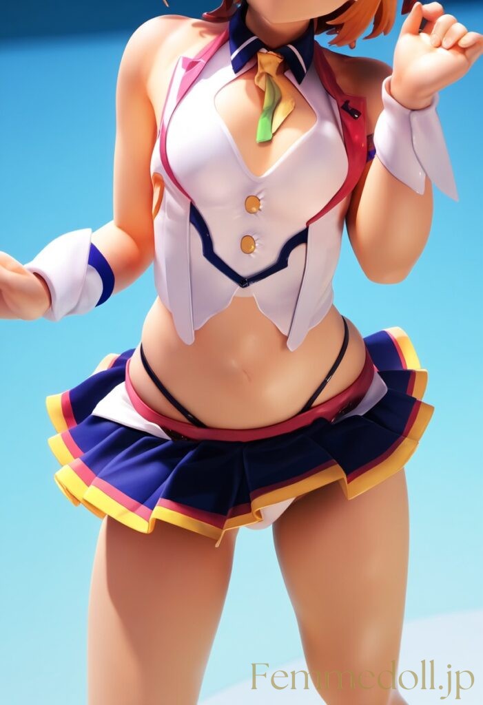 【エロ画像】肌面積が多くてスケベな服をきた女の子のフィギュア風AIイラスト2 18枚目