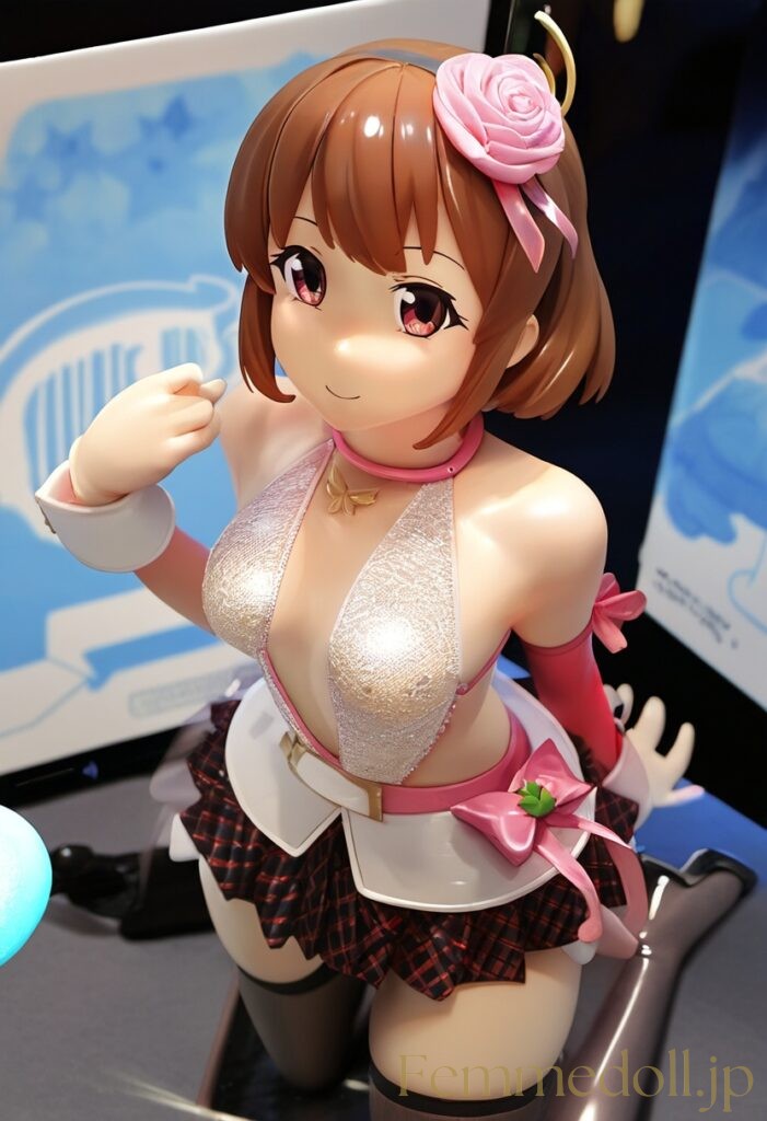 【エロ画像】肌面積が多くてスケベな服をきた女の子のフィギュア風AIイラスト2 12枚目