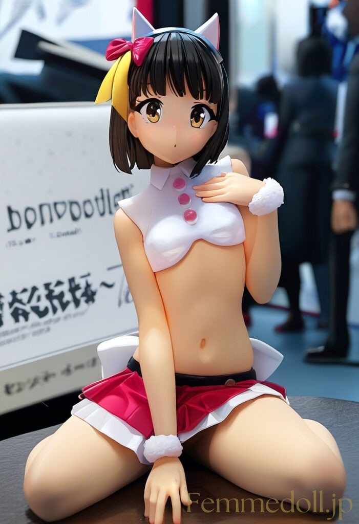 【エロ画像】肌面積が多くてスケベな服をきた女の子のフィギュア風AIイラスト2 21枚目