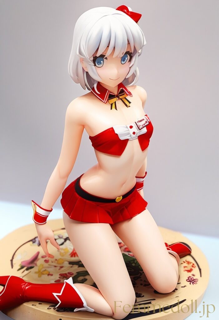 【エロ画像】肌面積が多くてスケベな服をきた女の子のフィギュア風AIイラスト2 22枚目