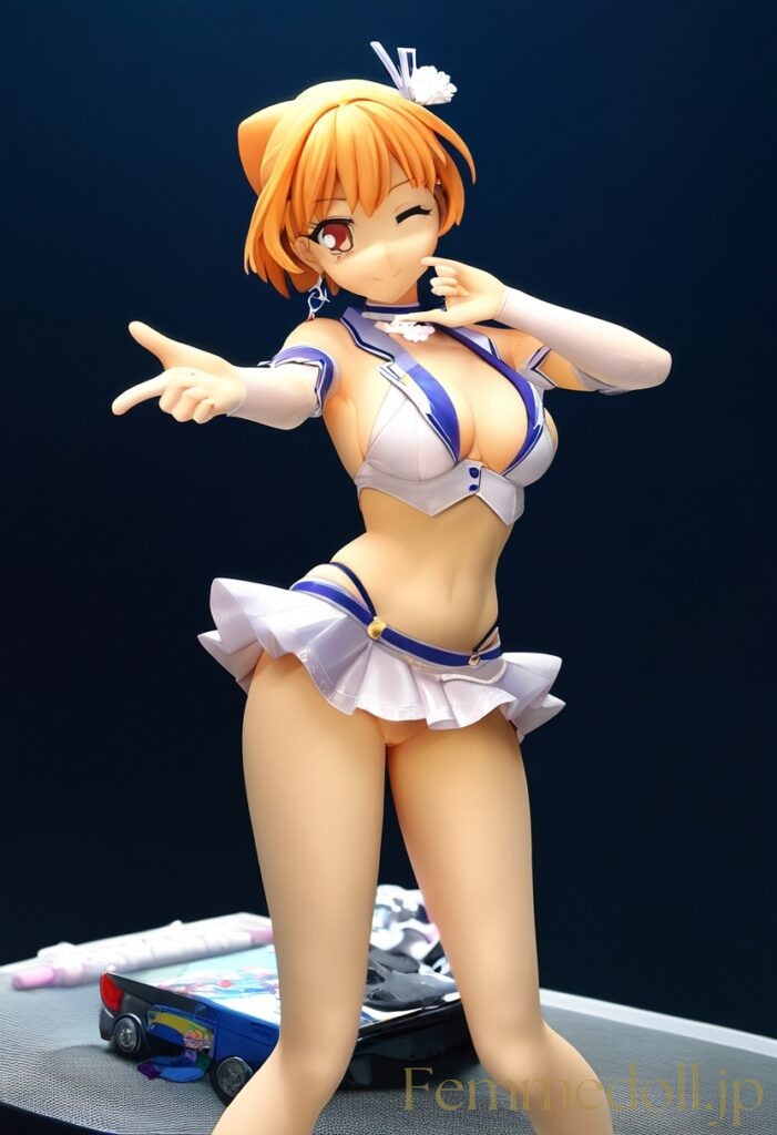 【エロ画像】肌面積が多くてスケベな服をきた女の子のフィギュア風AIイラスト2 25枚目