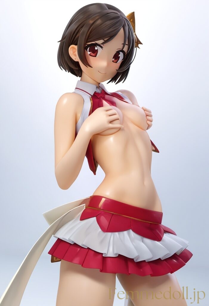 【エロ画像】肌面積が多くてスケベな服をきた女の子のフィギュア風AIイラスト2 28枚目