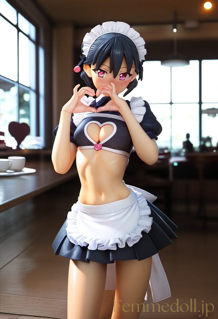 スレンダービキニメイドのエロフィギュア風AIイラスト 16枚目