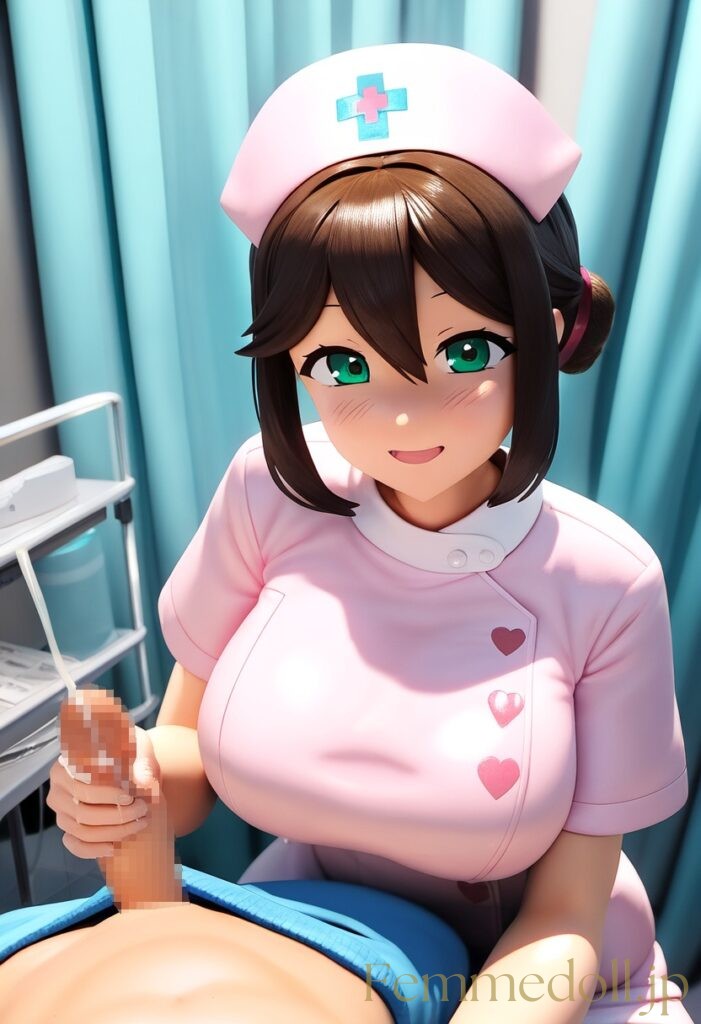 ナースのお姉さんに手で処理してもらうエロフィギュア風AIイラスト 11枚目