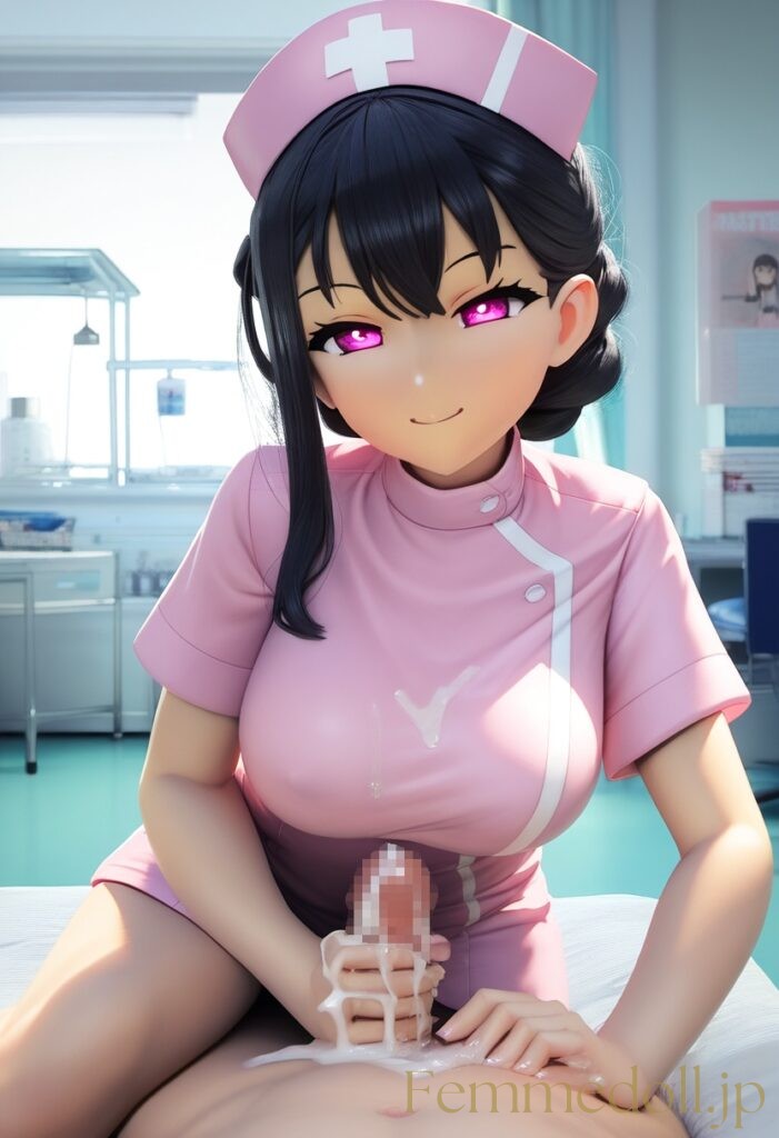 ナースのお姉さんに手で処理してもらうエロフィギュア風AIイラスト 18枚目