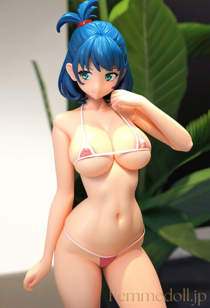【エロ画像】マイクロビキニからはみ出そうな爆乳美少女のフィギュア風AIイラスト5 17枚目